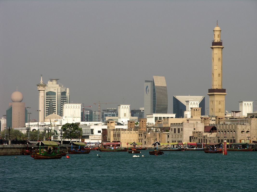 Dubai 04 01 Dubai Creek With Bur Dubai and Deira